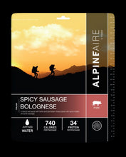 Load image into Gallery viewer, AlpineAire Spicy Pork Sausage Bolognese Freeze Dried Camping Food Pouch 60650