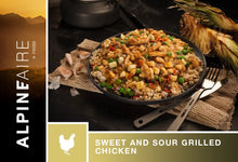 Load image into Gallery viewer, AlpineAire Sweet & Sour Grilled Chicken Freeze Dried Camping Food Pouch 60320