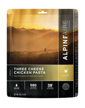 Load image into Gallery viewer, AlpineAire Three Cheese Chicken Pasta Freeze Dried Camping Food Pouch 60441