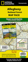 Load image into Gallery viewer, National Geographic Allegheny Nat Forest Map Pack Bundle TI01021245B