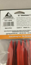 Load image into Gallery viewer, Liberty Mountain Red Anodized Aluminum 6.7" Y Tent Pegs / Stakes 6-Pack