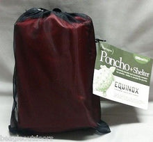 Load image into Gallery viewer, Equinox Terrapin Ultralite 1.1oz Sil-Nylon Rain Poncho w/Hood Red 58"x90"