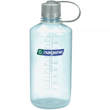 Load image into Gallery viewer, Nalgene Narrow Mouth 32oz Tritan Water Bottle Seafoam w/Silver Lid