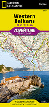 Load image into Gallery viewer, National Geographic Adventure Map Western Balkans HR BA SI MK Europe AD00003327
