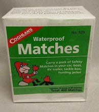 Load image into Gallery viewer, Coghlan's Waterproof Safety Matches - Ten Boxes of 40 matches per box retail pkg 529