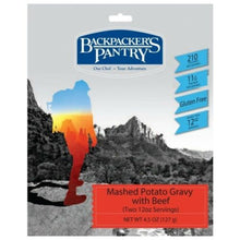Load image into Gallery viewer, Backpacker's Pantry Mashed Potatoes & Gravy w/Beef 2-Serving Pouch