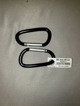 Load image into Gallery viewer, Liberty Mountain Multi-Biner 60mm (2.36") HA Aluminum Carabiners Black 2-Pack