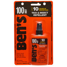 Load image into Gallery viewer, Ben's 100% DEET Insect Repellent 3.4 fl oz Pump Spray 0006-7080