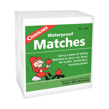 Load image into Gallery viewer, Coghlan's Waterproof Safety Matches - Ten Boxes of 40 matches per box retail pkg 529