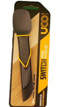 Load image into Gallery viewer, UCO Switch Spork Utensil Set w/Tether Venture (Gray/Black) F-SP-SWITCH