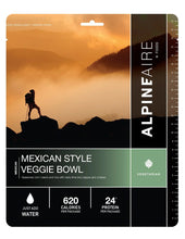 Load image into Gallery viewer, AlpineAire Mexican Style Veggie Bowl w/Rice & Beans Freeze Dried Camp Food 60110
