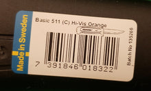 Load image into Gallery viewer, Morakniv Basic 511 Knife w/Sheath Orange OEM M-12811