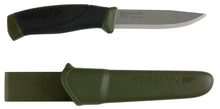 Load image into Gallery viewer, Morakniv Companion 4.1'' SS Blade Military Green/Black Knife w/Sheath OEM M-11827