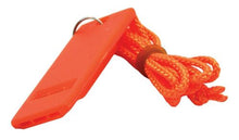 Load image into Gallery viewer, Shoreline Marine Emergency / Survival Flat Safety Whistle w/Lanyard - Meets USCG
