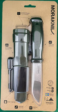 Load image into Gallery viewer, Morakniv Kansbol 4.3'' Stainless Blade Green Knife w/Sheath/Survival Kit M-13912