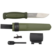Load image into Gallery viewer, Morakniv Kansbol 4.3'' Stainless Blade Green Knife w/Sheath/Survival Kit M-13912