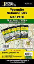 Load image into Gallery viewer, National Geographic CA Yosemite Park Map Pack Bundle TI01020584B