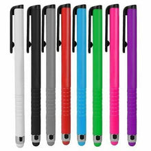 Load image into Gallery viewer, Atomic Micro Slim White Stylus for Smart Phone/Tablet w/Rubber Tip & Pocket Clip