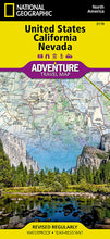 Load image into Gallery viewer, National Geographic US California Nevada Adventure Travel Map