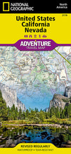 Load image into Gallery viewer, National Geographic US California Nevada Adventure Travel Map