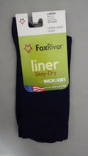 Load image into Gallery viewer, Fox River 4478 Wick Dry Alturas Socks Ultra-Lightweight Crew Liner Sock Blue M