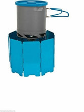 Load image into Gallery viewer, Olicamp Convector Windshield Anodized Aluminum Windscreen Blue w/Stuff Bag