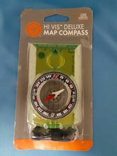 Load image into Gallery viewer, Ultimate Survival UST Hi-Vis Deluxe Map Compass w/Manifier, Scales, & Lanyard