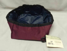 Load image into Gallery viewer, Equinox Buddy's Travel Dog Bowl Water Basin Storage Burgundy Red MFG915