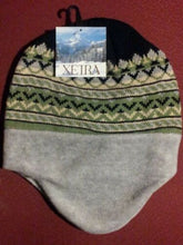 Load image into Gallery viewer, Liberty Mountain Ear Flap Hat Fleece Beanie Cap Black Green Gray