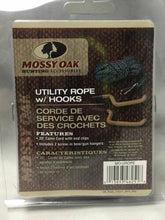 Load image into Gallery viewer, Mossy Oak Utility Rope 20' Camo Cord w/Clips & Screw-In Bow / Gun Hangers