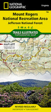 Load image into Gallery viewer, National Geographic Trails Illustrated VA Mount Rogers National Rec Area Map TI00000786