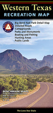 Load image into Gallery viewer, National Geographic Benchmark Maps Western Texas TX Road & Recreation Map BE0BENWTRM