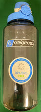 Load image into Gallery viewer, Nalgene OTF Wide Mouth 32oz Bottle Gray w/Blue OTF Cap