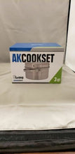 Load image into Gallery viewer, Olicamp AK 3 Qt Stainless Steel Mess Kit Cookset w/Pot--Fry Pan Lid--Stuff Sack