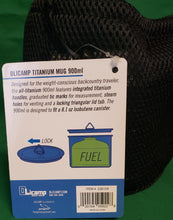 Load image into Gallery viewer, Olicamp Space Saver Ultralight Titanium 900ml Pot w/Folding Handles, Lid, & Bag