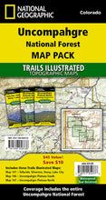 Load image into Gallery viewer, National Geographic Uncompahgre Nat Forest Map Pack Bundle TI01021253B