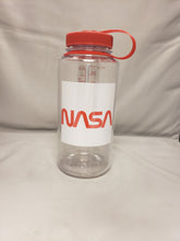 Load image into Gallery viewer, Nalgene Wide Mouth 32oz Bottle NASA Retro Logo with Red Cap