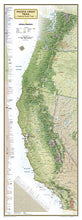 Load image into Gallery viewer, National Geographic Entire Pacific Crest Trail Wall Map 18'' x 48'' in Gift Box