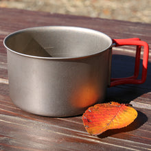 Load image into Gallery viewer, EverTitanium Single Wall 400ml Cup w/Folding Handles 400FD EBY265R