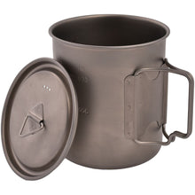 Load image into Gallery viewer, Olicamp Space Saver Ultralight Titanium 750ml Mug w/Folding Handles, Lid, & Bag