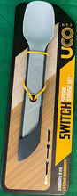 Load image into Gallery viewer, UCO Switch Spork Utensil Set w/Tether Stone Blue F-SP-SWITCH