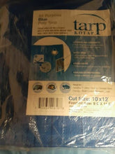 Load image into Gallery viewer, Kotap 10' x 12' UV Resistant Waterproof Blue Poly Tarp w/Grommets & Rope Hem