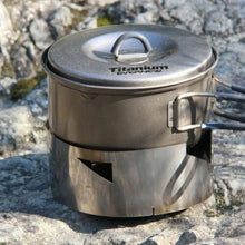 Load image into Gallery viewer, Evernew Titanium Wind Shield - Ultralight Wind Screen for Alcohol Stoves EBY246