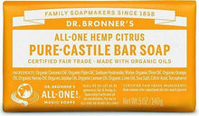 Load image into Gallery viewer, Dr Bronner's / Bronners Hemp Citrus Scent Pure-Castile Magic Bar Soap Organic