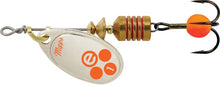 Load image into Gallery viewer, Mepps Aglia-e 1/8 oz Spinner Fishing Lure Hot Orange Treble Hook BE1-SHO