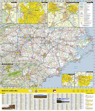 Load image into Gallery viewer, National Geographic GuideMap NC North Carolina Road Map/Travel Guide GM01020542