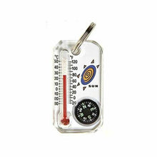 Load image into Gallery viewer, Sun Therm-O-Compass Thermometer Compass Zipper-Pull Temperature Hunting 802