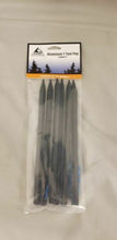 Load image into Gallery viewer, Liberty Mountain Black Anodized Aluminum 9" Y Tent Pegs / Stakes 6-Pack