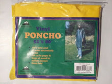 Load image into Gallery viewer, Liberty Mountain Waterproof Vinyl Rain Poncho Yellow 52" x 80" Survival
