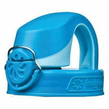 Load image into Gallery viewer, Nalgene On The Fly 24oz Water Bottle Clear Blue w/Glacial Blue OTF Cap--BPA Free